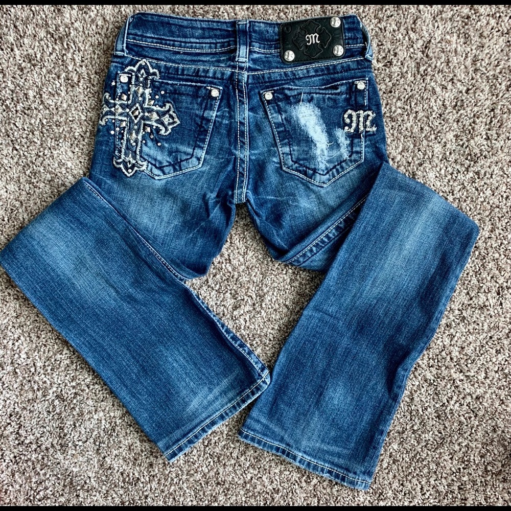 Miss Me Embellished Boot Cut Jeans JE5340B2R